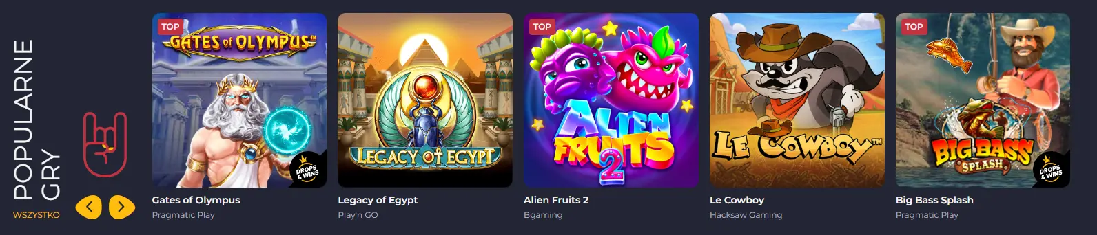 Popularne gry i sloty w Polsce